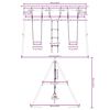 vidaXL Ensemble de balan&ccedil;oire d'ext&eacute;rieur avec balan&ccedil;oires et &eacute;chelle