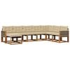 vidaXL Ensemble de canap&eacute;s d'ext&eacute;rieur 8 pc Naturel et Beige