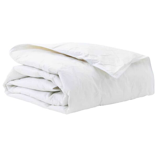 vidaXL Couette Blanc 155 x 200 cm Plume