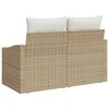 vidaXL Canap&eacute; de jardin avec coussin 123 x 62 x 69 cm polyrotin