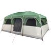 vidaXL Tente de cabine familiale 10 personnes vert imperméable