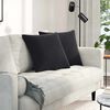 vidaXL Coussins de canap&eacute; 2 pcs Noir 50 x 50 cm