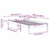 vidaXL Cadre de lit Naturel 80 x 200 cm Pin massif