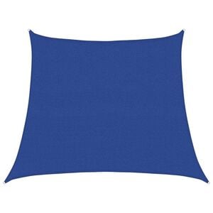 vidaXL Voile d'ombrage 160 g/m&sup2; trap&egrave;ze bleu 3/4x3 m PEHD