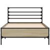 vidaXL Cadre de lit sans matelas ch&ecirc;ne sonoma 90x200 cm