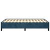 vidaXL Cadre de lit sans matelas bleu fonc&eacute; 120x190 cm velours