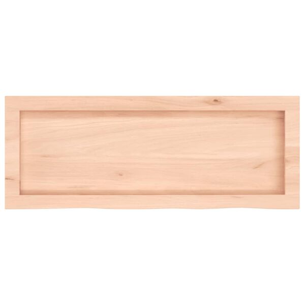 vidaXL Comptoir de salle de bain 80x30x(2-4) cm bois massif non trait&eacute;