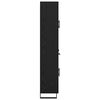 vidaXL Haut Armoire Ch&ecirc;ne noir 69,5 x 34 x 180 cm Bois d'ing&eacute;nierie
