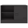 vidaXL Meuble TV noir 67x39x44 cm acier