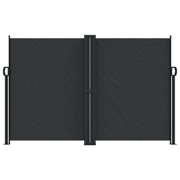 vidaXL Auvent lat&eacute;ral r&eacute;tractable noir 160x1200 cm