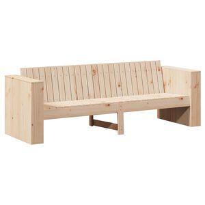 vidaXL Canap&eacute; de jardin Marron 185,5 x 60 x 62 cm Pin massif
