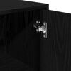 vidaXL Cabinet de salle de bain Ch&ecirc;ne noir 30 x 30 x 183,5 cm