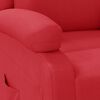 vidaXL Fauteuil inclinable Rouge Similicuir