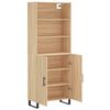vidaXL Buffet haut Chêne sonoma 69,5x34x180 cm Bois d'ingénierie