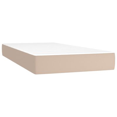 vidaXL Sommier à lattes de lit avec matelas Cappuccino 80x200 cm