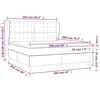 vidaXL Sommier &agrave; lattes de lit avec matelas Gris 160x200 cm Similicuir