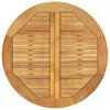 vidaXL Table de jardin &Oslash;85x75 cm Bois d'acacia solide