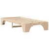 vidaXL Cadre de lit Naturel 100 x 200 cm Pin massif
