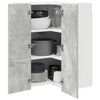 vidaXL Armoire suspendue Gris b&eacute;ton et Blanc 57 x 57 x 80 cm