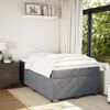 vidaXL Sommier &agrave; lattes de lit et matelas Gris fonc&eacute; 120x200cm Velours