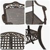 vidaXL Ensemble de salle &agrave; manger pour jardin 7 pcs Bronze