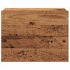 vidaXL Table de chevet murale vieux bois 40x32x30 cm