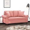 vidaXL Coussins d&eacute;coratifs lot de 2 Rose 40x40 cm Velours