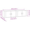 vidaXL Meubles TV muraux 2 pcs ch&ecirc;ne marron 80x34,5x40 cm