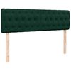 vidaXL Cadre de lit ottoman avec matelas vert fonc&eacute; 140x200 cm velours