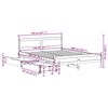 vidaXL Cadre de lit sans matelas 140x200 cm bois massif de pin