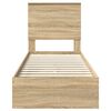 vidaXL Lit de Rangement Ch&ecirc;ne Sonoma 75 x 190 cm Bois d'ing&eacute;nierie