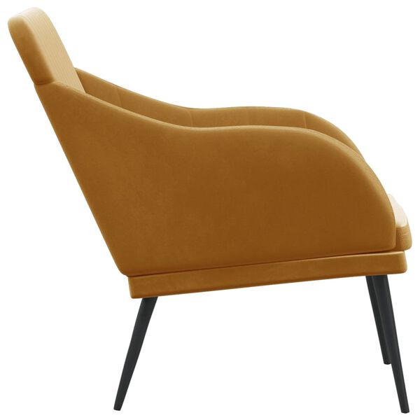 vidaXL Banc Marron 110x76x80 cm Velours
