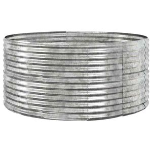 vidaXL Lit sur&eacute;lev&eacute; de jardin Argent&eacute; Acier galvanis&eacute;