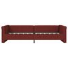 vidaXL Lit avec matelas et &eacute;clairage USB Rouge bordeaux Tissu 90x200cm