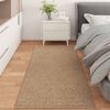 vidaXL Tapis de surface Rectangulaire Naturel 150 x 80 cm