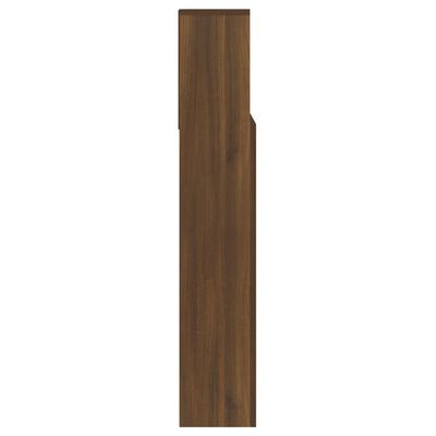 vidaXL Armoire de tête de lit Chêne marron 140x19x103,5 cm