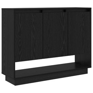 vidaXL Buffet Ch&ecirc;ne noir 97 x 29 x 75 cm Bois d'ing&eacute;nierie