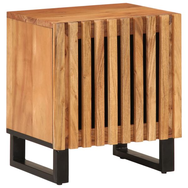 vidaXL Tables de chevet 2 pcs 40x34x46 cm bois d'acacia massif