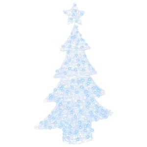 vidaXL Sapin de No&euml;l avec 100 LED Blanc froid 120 cm Acrylique