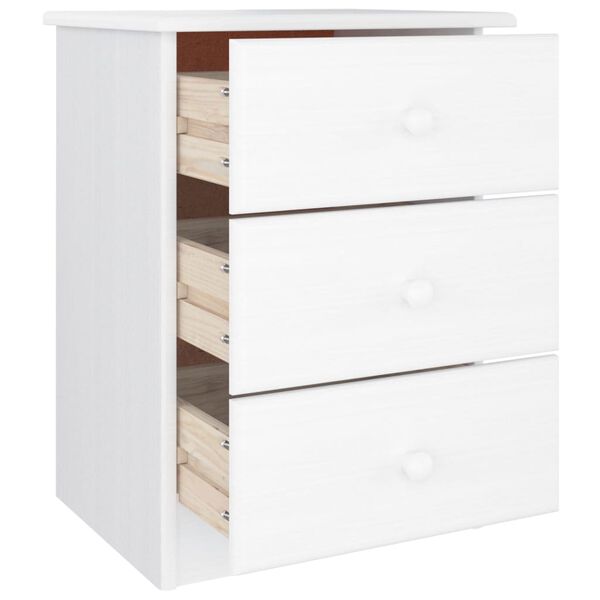 vidaXL Table de chevet ALTA blanc 41x35x55,5 cm bois de pin massif