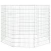 vidaXL Enclos pour animaux en libert&eacute; 8 panneaux 54 x 100 cm Fer galvanis&eacute;