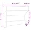 vidaXL Armoires &agrave; chaussures murales 2 pcs Ch&ecirc;ne Sonoma 80x18x60 cm