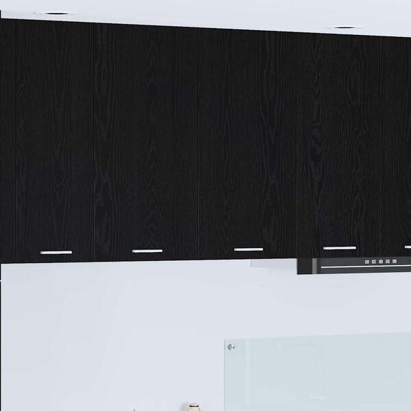 vidaXL Armoire suspendue Ch&ecirc;ne noir 80 x 31 x 80 cm Bois d'ing&eacute;nierie