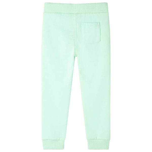 Pantalon de surv&ecirc;tement pour enfants vert vif 128
