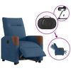 vidaXL Fauteuil inclinable &eacute;lectrique bleu tissu