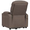 vidaXL Fauteuil de massage Taupe Tissu
