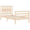 vidaXL Cadre de lit sans matelas 90x200 cm bois massif