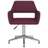 vidaXL Chaises pivotantes &agrave; manger lot de 4 violet tissu
