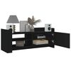 vidaXL Meuble TV Noir 100x35x40 cm Bois d'ing&eacute;nierie
