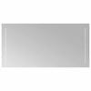 vidaXL Miroir de salle de bain LED Transparent 80 x 40 cm verre tremp&eacute;